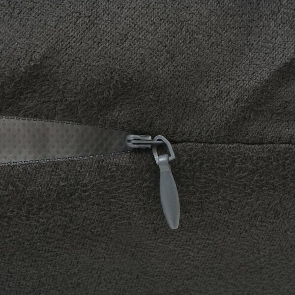 vidaXL クッションカバー 4点 40x40cm ポリエステル スエード調 アントラシート