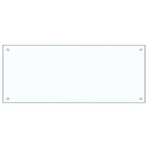 vidaXL キッチン用 汚れ防止板 透明 100x40 cm 強化ガラス製