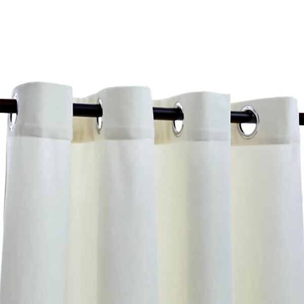 vidaXL 遮光カーテン 290x245cm 金属リング付き ベルベット製 クリーム