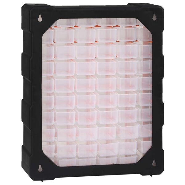 vidaXL 多段引き出し収納 引き出し60点付き 38x16x47.5cm