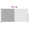 vidaXL パティオ用 引き込み式 サイドオーニング 160x300cm グレー