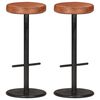 vidaXL 321875 vidaXL Bar Stools 2 pcs Brown Real Leather