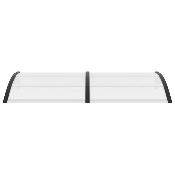 vidaXL ドアキャノピー ブラック 200x100cm PC(ポリカーボネート)製