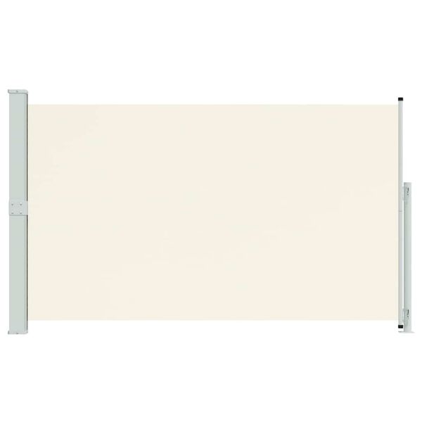 vidaXL パティオ用 引き込み式サイドオーニング 180x300cm クリーム
