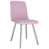 vidaXL ダイニングチェア 2点セット ピンク ベルベット製
