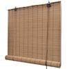 vidaXL 竹製ローラーブラインド 120x160cm ブラウン