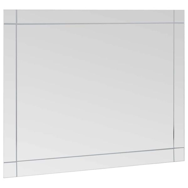 vidaXL ウォールミラー 80x60cm ガラス製