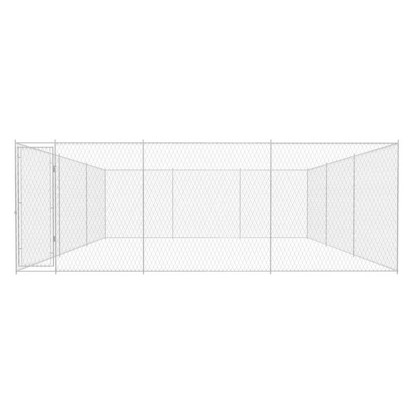 vidaXL 屋外犬小屋 亜鉛メッキ鋼製 570x570x185cm