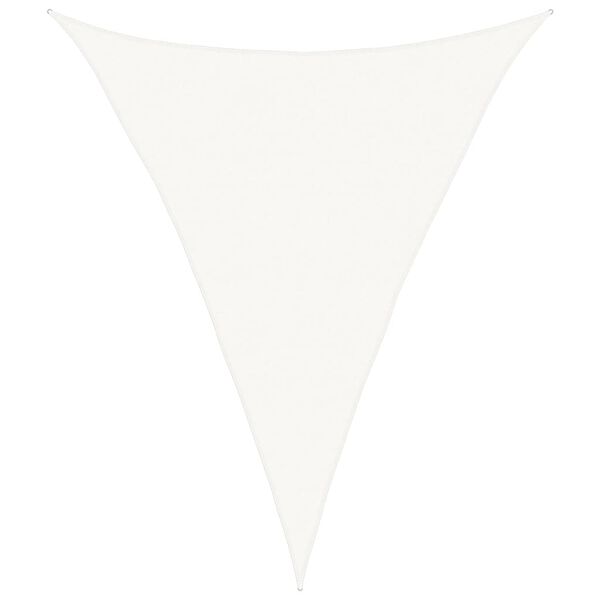 vidaXL サンシェードセイル 160g/m&sup2; ホワイト 4x5x5m 高密度ポリエチレン