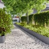 vidaXL 芝生エッジング 20枚入り アンスラサイト 25x103 cm 冷間圧延鋼
