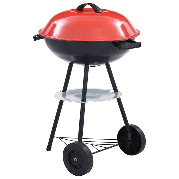 vidaXL 携帯式 チャコールケトルBBQグリル XXL ホイール付き 44cm