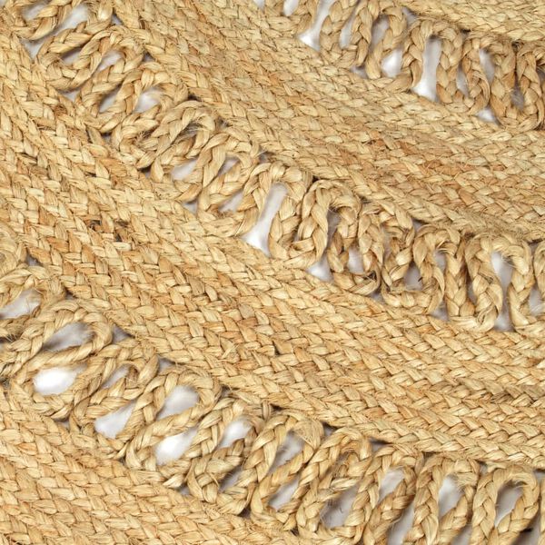 vidaXL 手作りラグ ジュート素材 網状 150cm