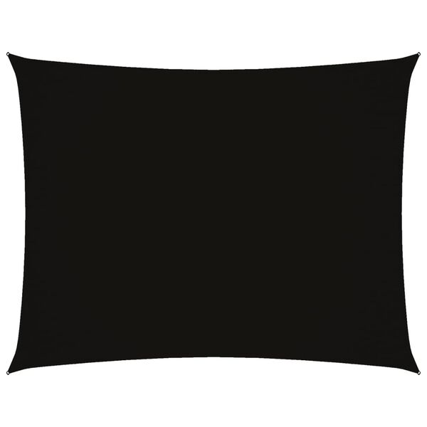 vidaXL サンシェードセイル 2.5x4m 長方形 オックスフォード生地 ブラック