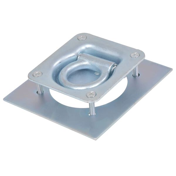 vidaXL トレーラー用 ラッシングリング 亜鉛メッキ鋼製 8点 2000kg