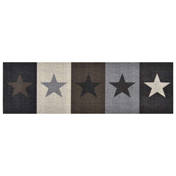 vidaXL キッチンマット 洗濯可能 STAR 45x150cm