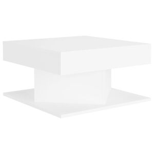 vidaXL コーヒーテーブル ホワイト 57x57x30 cm エンジニアリングウッド
