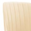 vidaXL ダイニングチェア 2点 クリーム ベルベット製