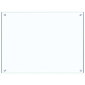 vidaXL キッチン用 汚れ防止板 透明 80x60cm 強化ガラス製