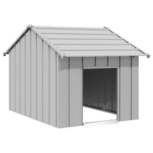 vidaXL 屋根付き犬小屋 83x130x85 cm 亜鉛メッキ鋼