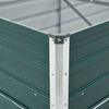 vidaXL ガーデンレイズドベッド 480x80x77cm 亜鉛メッキ鋼製 グリーン