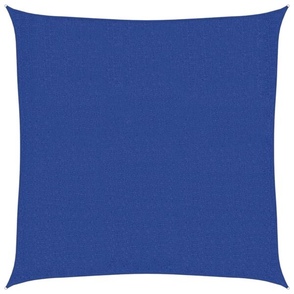 vidaXL サンシェードセイル 160g/m² ブルー 2.5x2.5m 高密度ポリエチレン