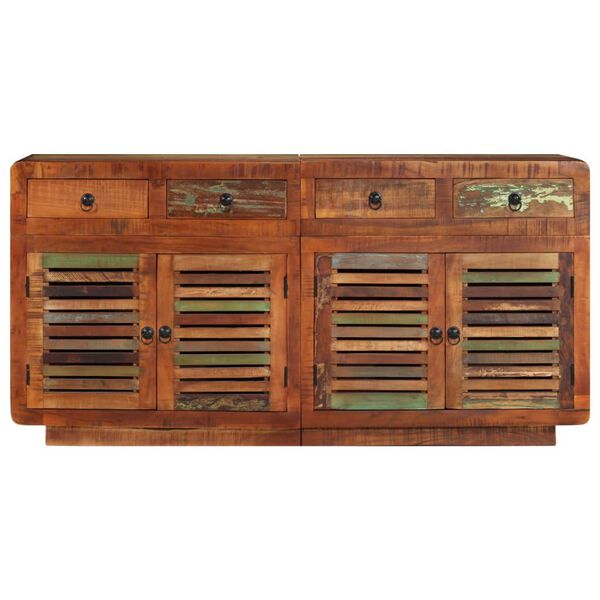 vidaXL サイドボード 無垢の再生木材 150x35x75cm