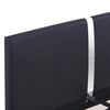 vidaXL ベッドフレーム ブラック 合成皮革製 135x190cm