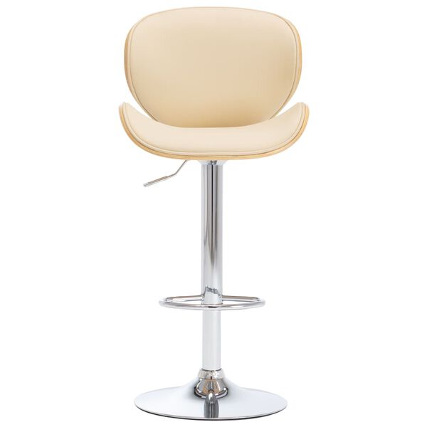 vidaXL バースツール クリーム 合成皮革製