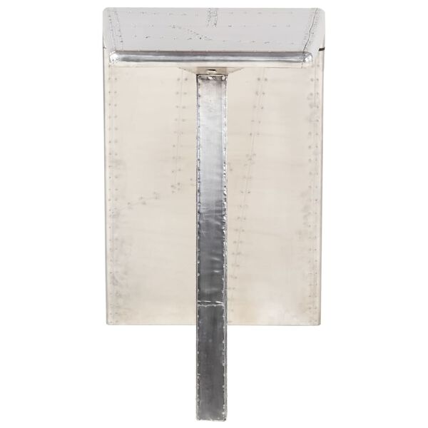 vidaXL アビエーターデスク メタル 112x50x76cm シルバー