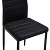 vidaXL ダイニングチェア 4点 合成皮革 ブラック