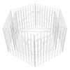 vidaXL ガビオン レイズドベッド 六角形 スチール製 100x90x50cm