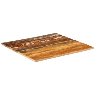 vidaXL テーブルトップ スクエア 70x70cm 15-16mm 無垢の再生木材