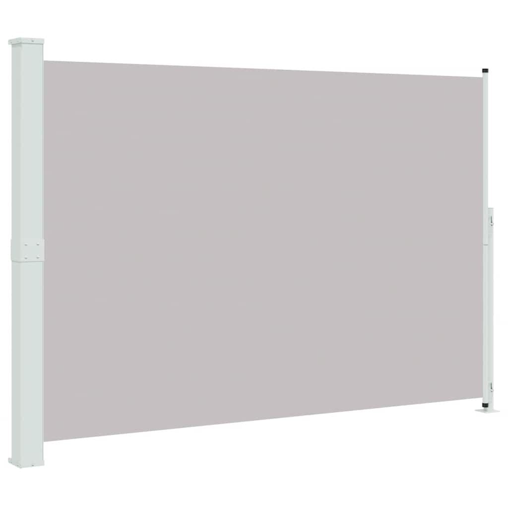vidaXL パティオ用 引き込み式サイドオーニング 200x314cm グレー