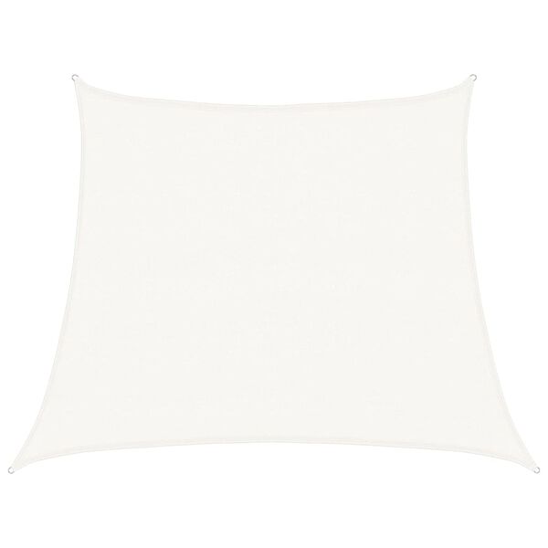 vidaXL サンシェードセイル 160g/m² ホワイト 3/4x3m 高密度ポリエチレン