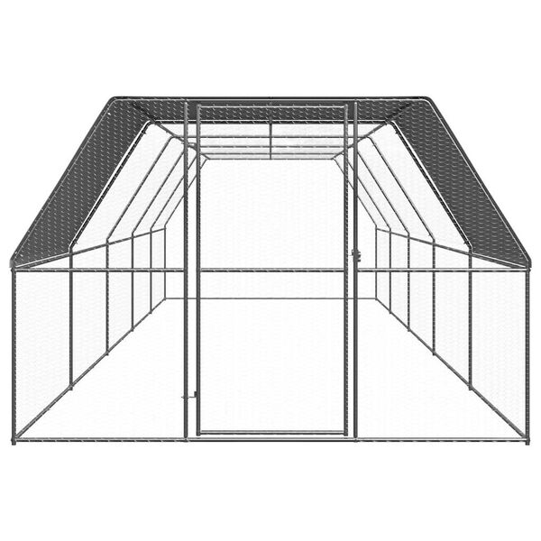 vidaXL 鶏小屋 3x10x2m 亜鉛メッキ鋼製