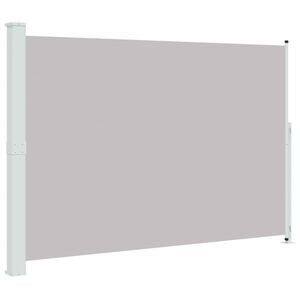 vidaXL パティオ用 引き込み式サイドオーニング 200x300cm グレー