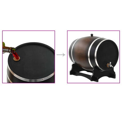 vidaXL ワイン樽 栓付き パイン無垢材 35L