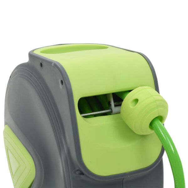 vidaXL 自動格納式水ホースリール 10+1m 壁掛け