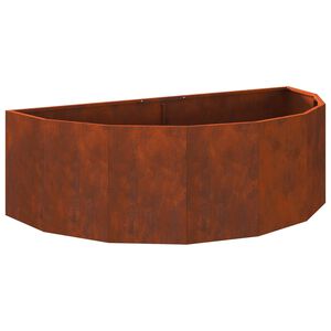 vidaXL プランター 錆 120 x 60 x 35 cm 耐候性スチール