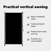vidaXL 屋外用ローラーブラインド 120x270cm アントラシート