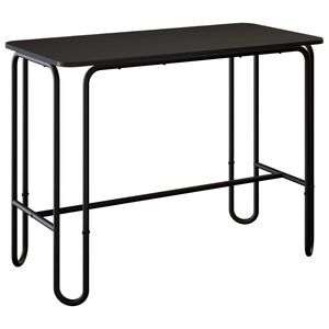 vidaXL ダイニングテーブル 100 x 50 x 75 cm エンジニアードウッド ブラック 長方形