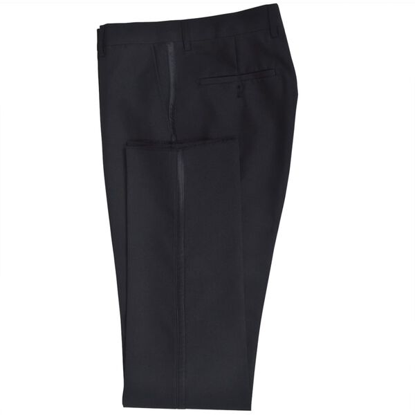 vidaXL メンズツーピース ブラックタイディナースーツ/スモーキングタキシード サイズ 46 ブラック