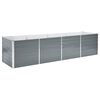 vidaXL ガーデンレイズドベッド 320x80x77cm 亜鉛メッキスチール グレー