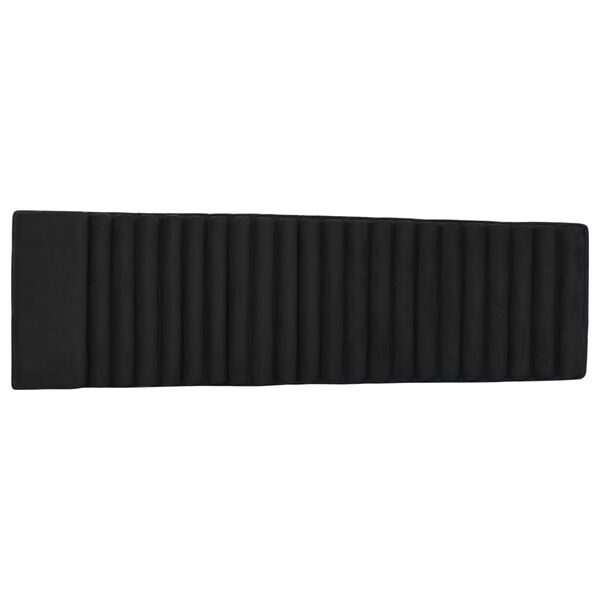 vidaXL サンラウンジャークッション ブラック スエード