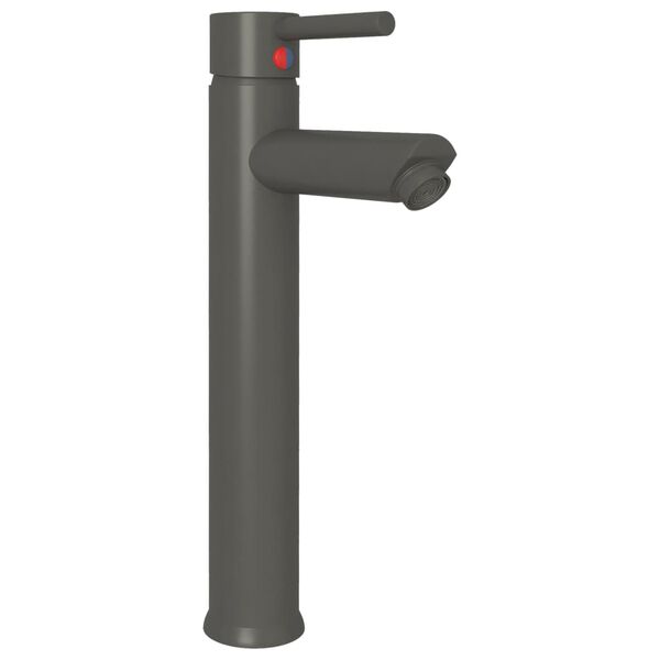 vidaXL 浴室用ミキサー蛇口 グレー 12 x 30 cm