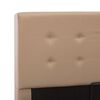 vidaXL 油圧式収納ベッドフレーム カプチーノ 合成皮革製 100x200cm