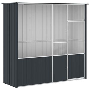 vidaXL バードケージ アントラシート 215x78x200 cm 亜鉛メッキ鋼