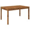 vidaXL ガーデンディナーテーブル LAREN ナチュラル 147 x 88.5 x 75 cm ソリッドアカシアウッド