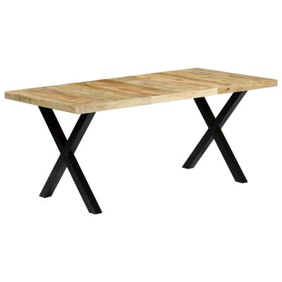 vidaXL ダイニングテーブル 180 x 90 x 76 cm マンゴー無垢材