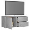 vidaXL TVキャビネット コンクリートグレー 80x34x36cm エンジニアリングウッド